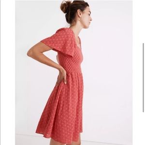 HOST PICK Madewell Lucie Smocked Eyelet Mini Dress